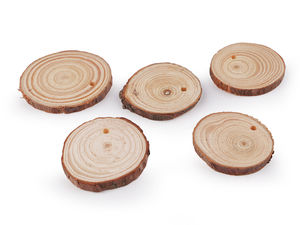Naturbelassene Holzscheiben zum Bemalen und Basteln