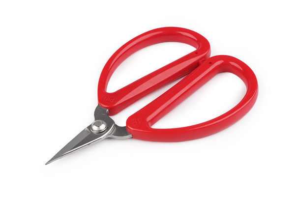 Premium Näh- und Bastelschere aus Edelstahl - 13,5 cm, Rot
