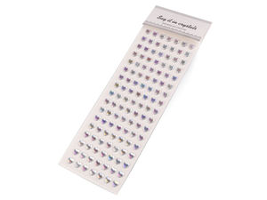 Premium selbstklebende Herz-Strassstreifen für Bastelarbeiten und Scrapbooking, Ø10 mm