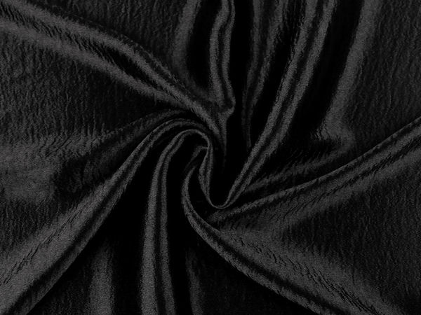 Premium-Satinstoff mit Crinkle-Effekt - Elegant fließendes Material mit dezentem Glanz