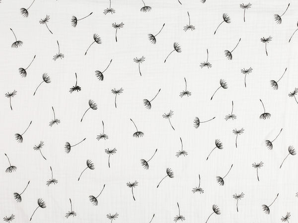 Musselin-Mullstoff, Double Gauze, Pusteblume