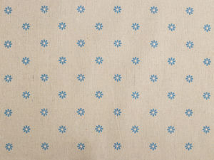 Baumwoll-Leinenimitat / Canvas, Blumen, gröbere Qualität
