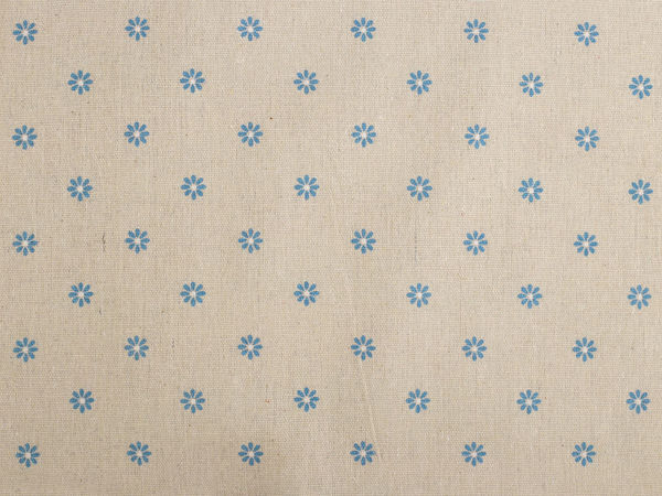 Baumwoll-Leinenimitat / Canvas, Blumen, gröbere Qualität