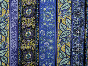 Premium Baumwoll-Canvas mit orientalischem Print - Weiches, leichtes Gewebe für Bekleidung & Deko
