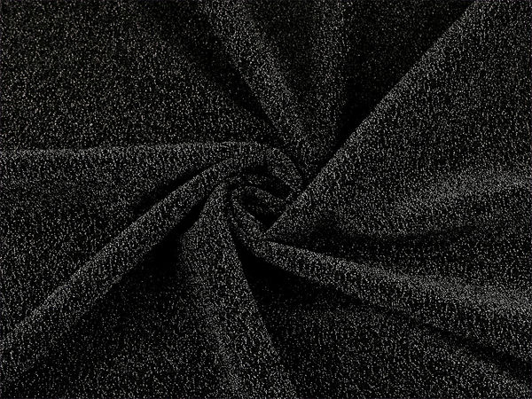 Premium Lurex-Stretch-Strickstoff in Schwarz - Elegant, fließend und blickdicht für Abendmode & Cardigans