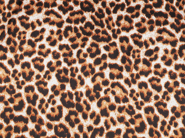 Elastischer Satin mit Tiermuster