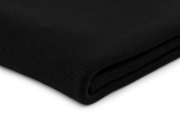 Premium elastischer Bambus-Rippstrickstoff - Schlauchware