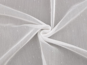 Premium Struktur-Voile Gardinenstoff - 280 cm Breite - Naturweiß
