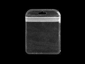 Premium Druckverschlussbeutel transparent mit Aufhängeloch (9,5 x 12 cm) - Wiederverwendbare Zip-Beutel für Verpackung und Organisation