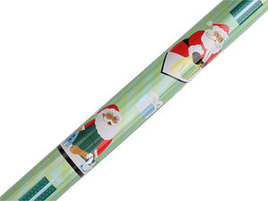 Premium Weihnachtsgeschenkpapier auf Rolle (0,7 m x 2 m) - Festliche Feiertagsmotive