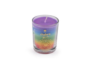 Premium-Chakra-Duftkerze im Glas, 60g - Bunte Aromatherapie-Kerze für Meditation, Entspannung & Raumduft