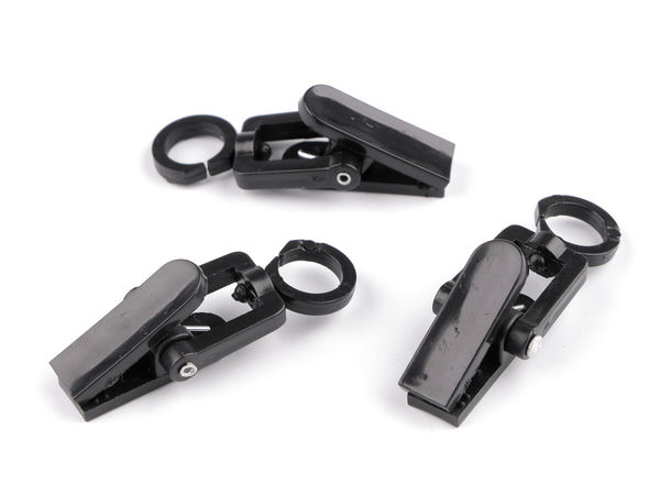 Premium-Vorhangclips aus Kunststoff mit Drehhaken – Robuste Klammerhalter für Gardinen, Vorhänge & Duschvorhänge