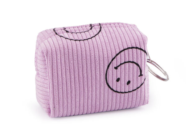 Mädchen-Täschchen / Schlüsselanhänger Smiley 9x6 cm