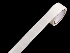 Premium transparente runde Verschlussaufkleber - Klare Klebepunkte auf Rolle (500 Stück)