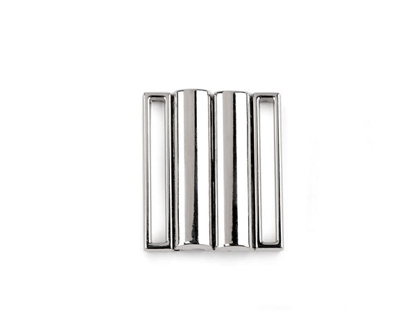 Premium 30 mm Metallverschluss für Bademode und Gürtel - Nickel-Finish