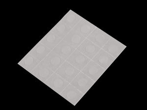 Premium doppelseitige Gel-Klebepunkte (12 mm, 40er-Pack) - Transparente Klebepunkte für Scrapbooking, Basteln und DIY-Projekte