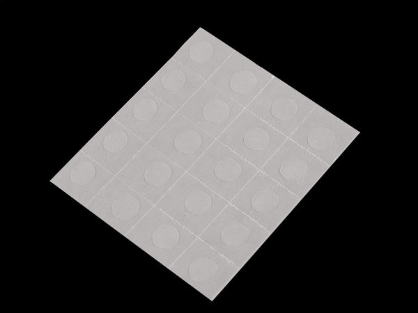 Premium doppelseitige Gel-Klebepunkte (12 mm, 40er-Pack) - Transparente Klebepunkte für Scrapbooking, Basteln und DIY-Projekte