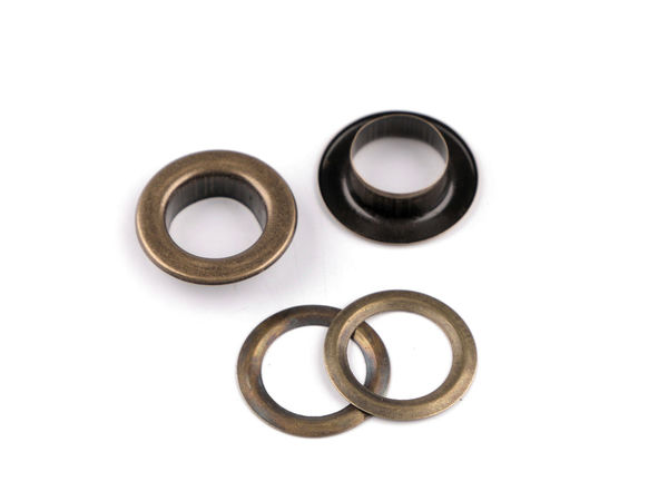 Rostfreie Metallösen (Innen-Ø 10 mm, Außen-Ø 16 mm)