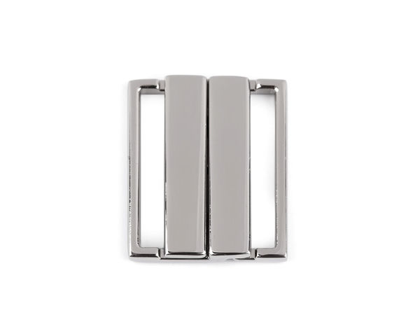 Premium-Metall-Sicherheitsverschluss mit Silikonsicherungen, 25 mm - Nickel