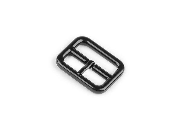 Premium-Gürtelschnalle aus Metall, schwarz lackiert - Robuster Riemenverschluss für Gürtel, Taschen und Rucksäcke (passend für 20 mm und 25 mm)