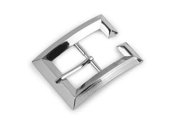 Premium Gürtelschnalle aus Metall, rechteckig (passend für 25 mm) – Glänzender Verschluss aus Nickel für Gürtel, Taschen und Handtaschen