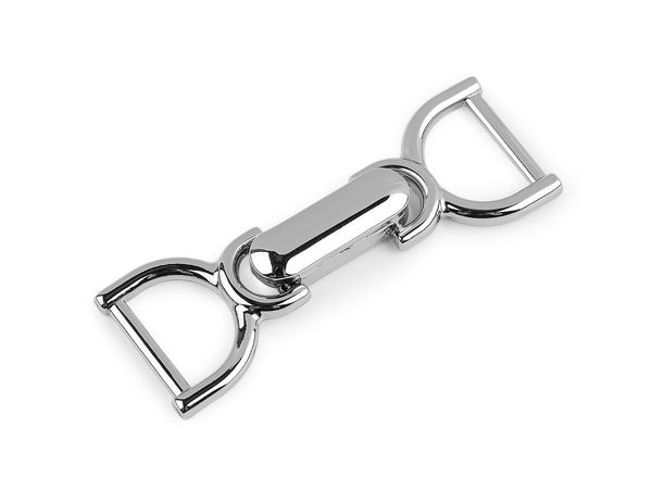Premium-Drehverschluss aus Metall (18 mm Riemendurchlass) - Nickel-Finish