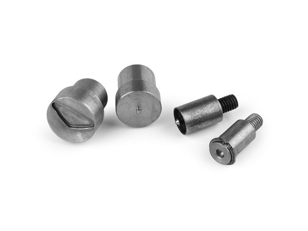 4-teiliges Druckknopf-Werkzeugset für Handpressen - Nietwerkzeug für Geldbörsen und Taschen, 20 mm Nickel