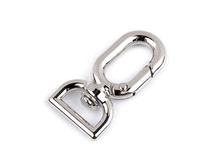 Premium-Metall-Karabinerhaken mit Wirbel für 13-mm-Gurtbänder