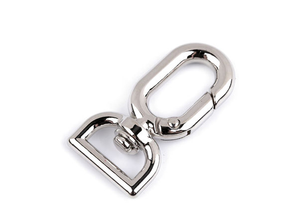 Premium-Metall-Karabinerhaken mit Wirbel für 13-mm-Gurtbänder
