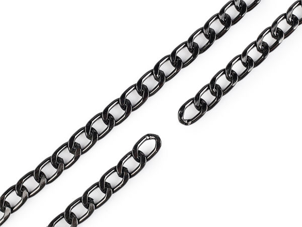 Flache, leichte Gliederkette, Breite 13 mm, Meterware