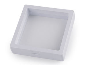 Box mit transparenter Folie zur Warenpräsentation und Geschenkverpackung 9x9 cm