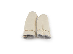Premium Leder Fingerschützer zum Nadelfilzen & Handarbeiten - Ergonomischer Daumen- & Zeigefingerschutz (2er-Set)