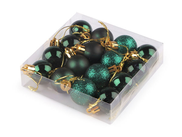 Premium-Mini-Weihnachtskugeln (Ø 30 mm) – Eleganter Christbaumschmuck zum Aufhängen
