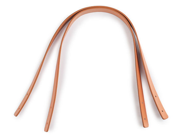 Premium-Leder-Taschengriff (45 cm x 1,5 cm) in Cognac-Braun
