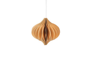 Premium 3D Wabenpapier Weihnachtsschmuck - Magnetische Hängekugeln mit Glitzerkante