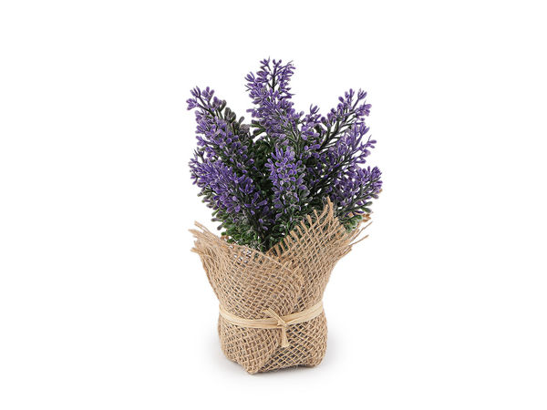 Künstlicher Lavendel im Jutesäckchen