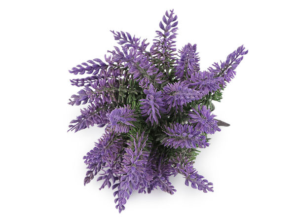 Premium künstlicher Heidekrautbund in Violett - Realistischer Kunstblumen-Stecker für Töpfe, Blumenkästen und Gestecke