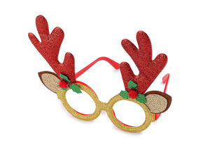 Rentier-Brille für Weihnachtsfeier und Karneval
