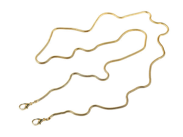 Premium Rundschlangen-Metallkette für Handtaschen, Clutches und Handys - 120 cm, Ø 3 mm