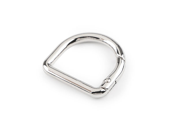 Massiver Metall-Karabinerhaken mit Halbring für Handtaschen & Rucksäcke (passend für 22 mm)