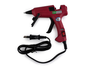 Premium Dual-Power Heißklebepistole (15 W / 35 W) mit Aufstellbügel, für 7-mm-Klebestifte – Rot
