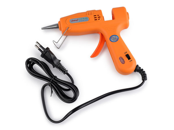 Dual-Temperatur-Heißklebepistole (15W/25W) für Ø7mm Sticks – Leichte Bastel- & DIY-Klebepistole mit Standbügel