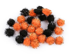 Lurex-Pompons Ø 15 mm