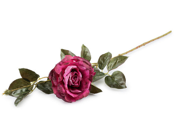 Premium künstlicher Rosenstiel mit biegsamem Drahtstiel für Blumenarrangements, Wohndekoration und Bastelarbeiten