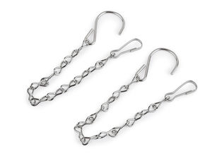 Metallkette zum Aufhängen von Dekorationen und Blumentöpfen, 25 cm