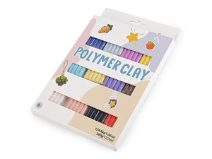Modelliermasse-Set aus Polymer Clay, 12x30 g