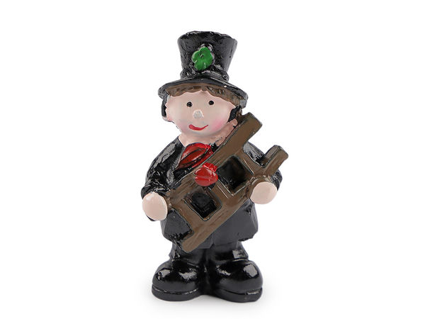 Miniatur-Schornsteinfeger als Glücksbringer - Kleine Glücksfiguren zum Basteln, für Kränze und festliche Dekorationen