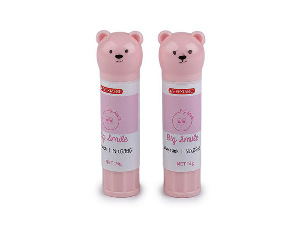 Big Smile Klebestifte (9g) - Hochwertiger ungiftiger auswaschbarer Papierkleber, verschiedene Farben, 24 Stück im Thekendisplay