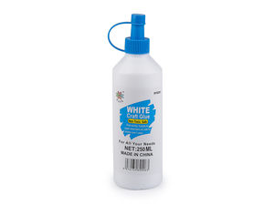 Premium-Mehrzweck-Bastelkleber (250 ml) – Ungiftiger Klebstoff für Holz, Papier, Textilien und Karton