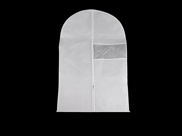 Premium atmungsaktiver Kleidersack aus Vliesstoff (60 x 100 cm) – Schutzhülle für Kleidung mit Reißverschluss, Bügelöffnung und Sichtfenster